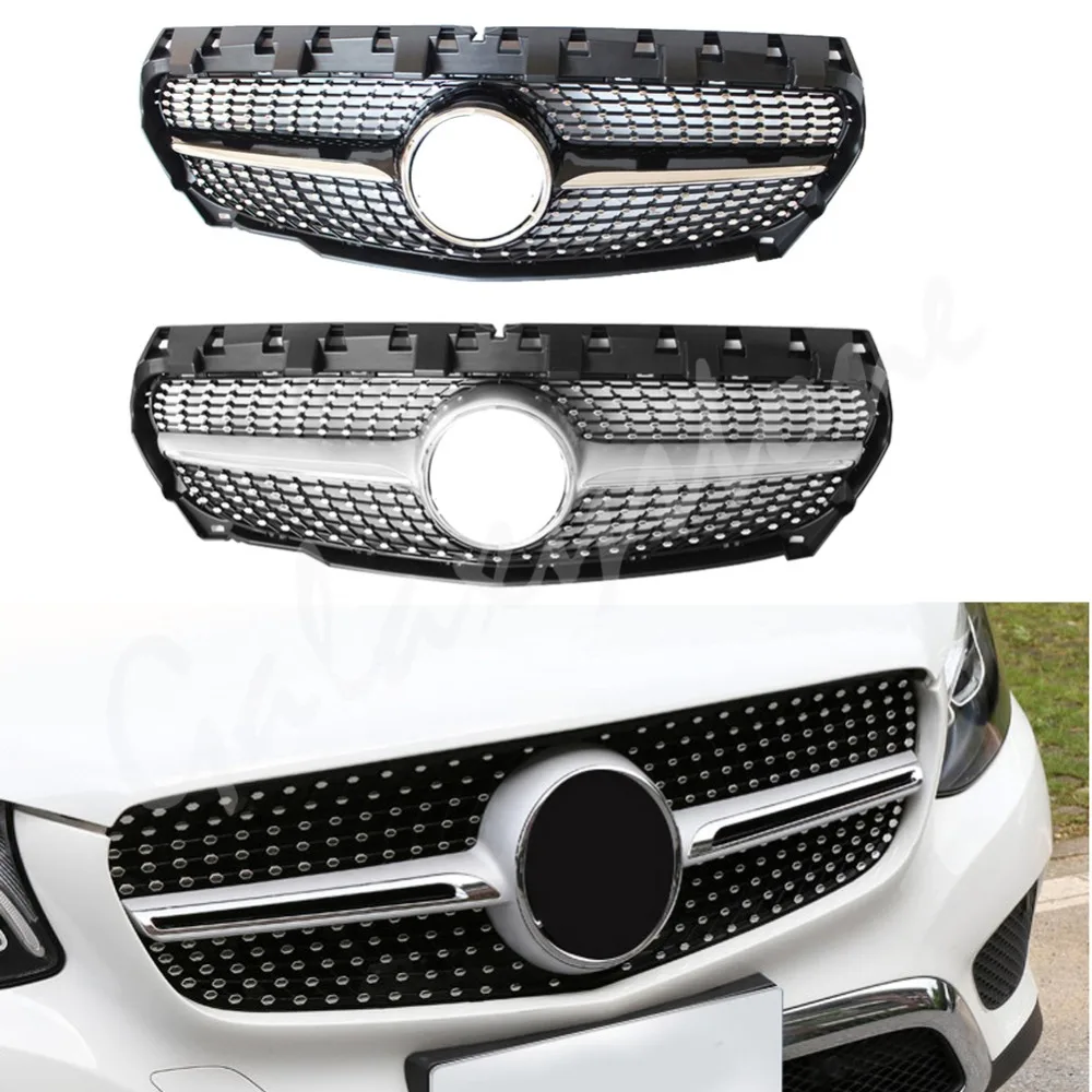 Алмазный Стиль Дизайн серебряная передняя решетка подходит для CLA W117 CLA200 CLA250 CLA45
