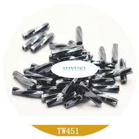 miyuki seed beads imported from japan 2 712mm twist bugle beads 18 colors scrub ab color series 13g