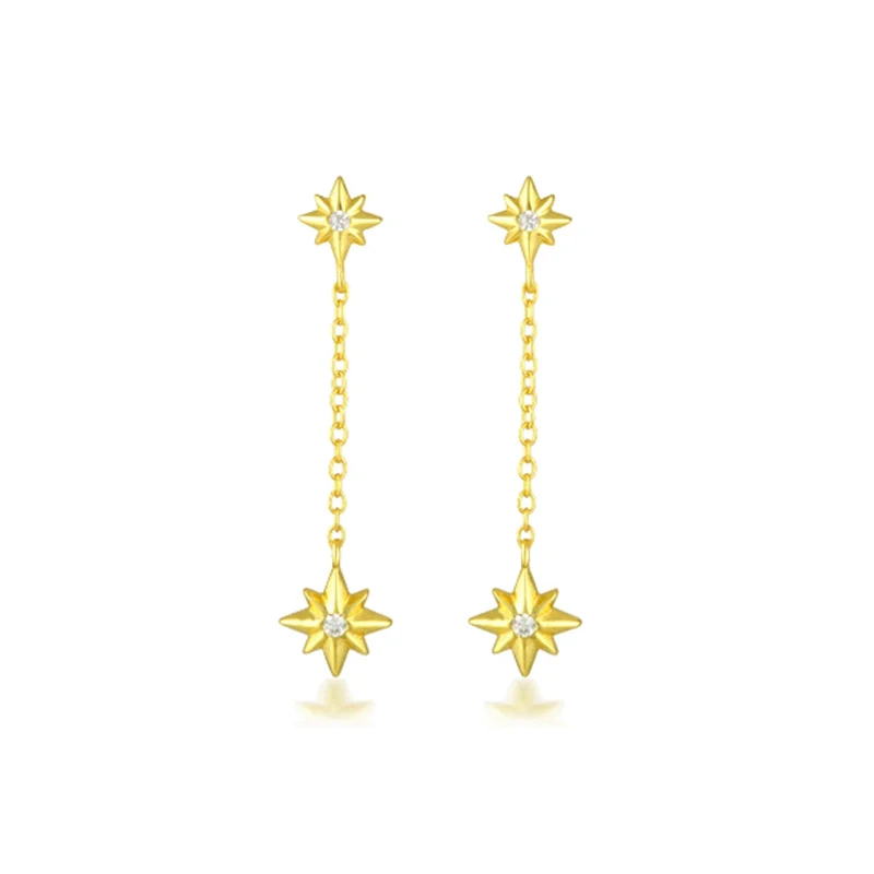 

GS 925 Sterling Silver Stud Earring New Hot Sale Trendy Super Shiny Zircon Star Flower Earrings for Women Wholesale Jewelry
