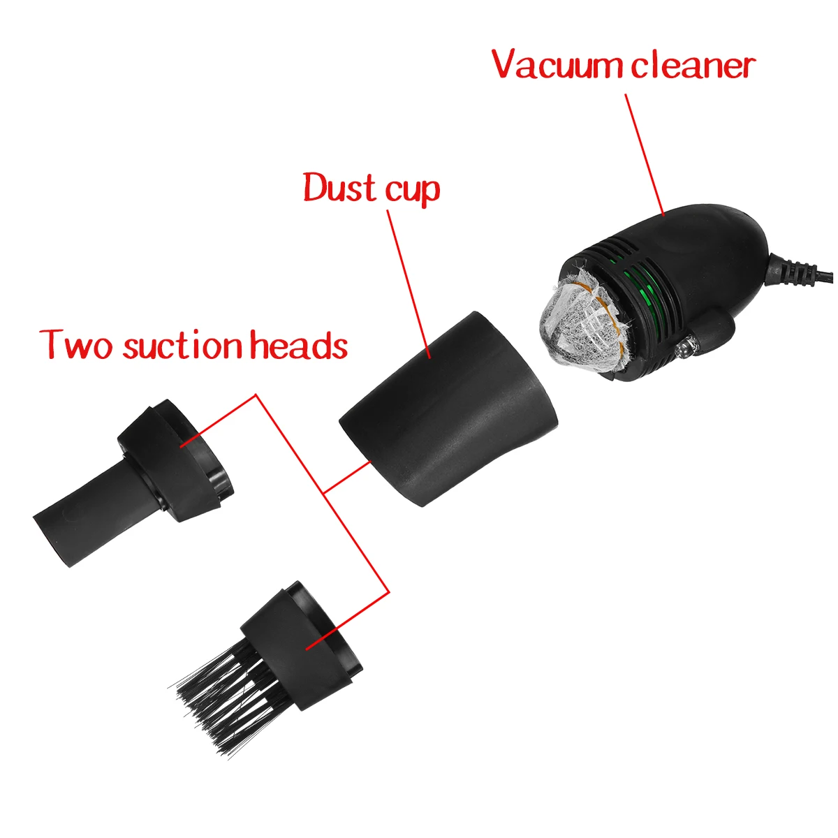 

Mini USB Car Vacuum Cleaner Portable Brush Kit Dust Sweeper Cleaner for PC Laptop Keyboard Dust Cleaner Collector Office Home