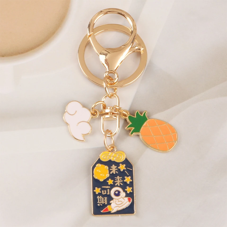 Брелок для ключей женский в виде фруктов и сумок | Украшения аксессуары