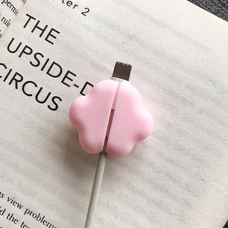1 шт. держатель кабеля с милыми животными для оригинального Iphone usb кабель