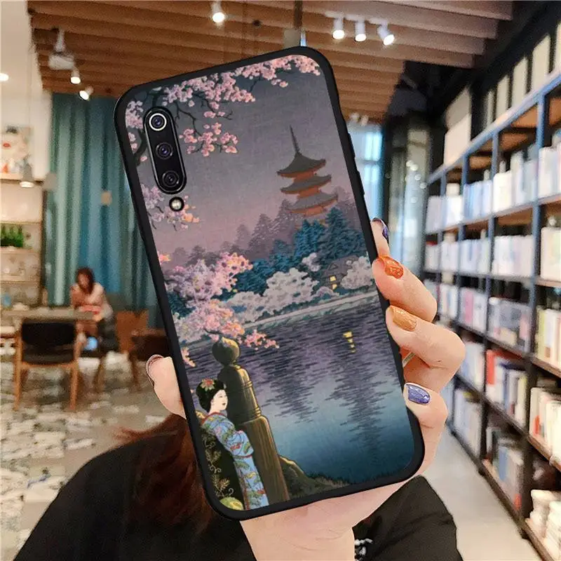 

Fuji Mountain Japanese style Art Ukiyoe Phone Case For Xiaomi Redmi 7 9t 9se k20 mi8 max3 lite 9 note 8 9s 10 pro