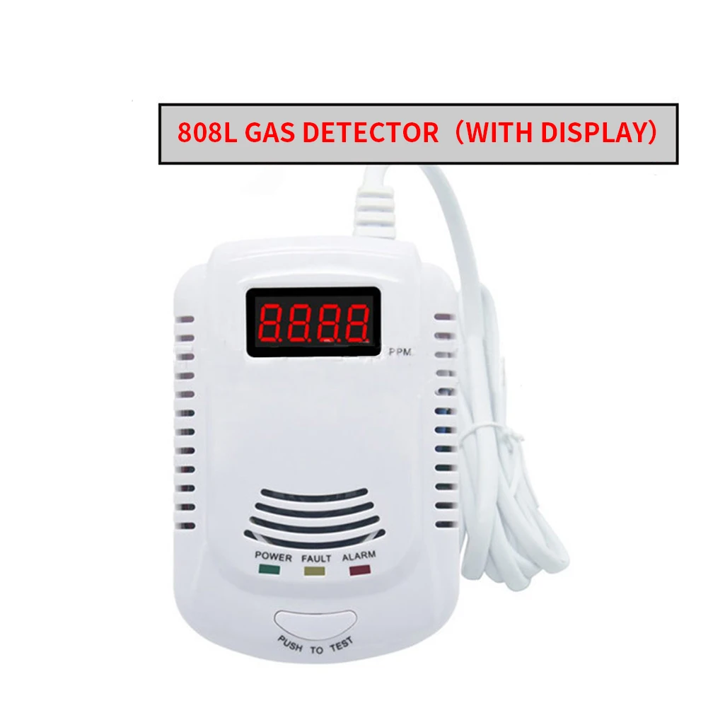 Высокочувствительный ЖК дисплей горючая безопасность домашняя сигнализация