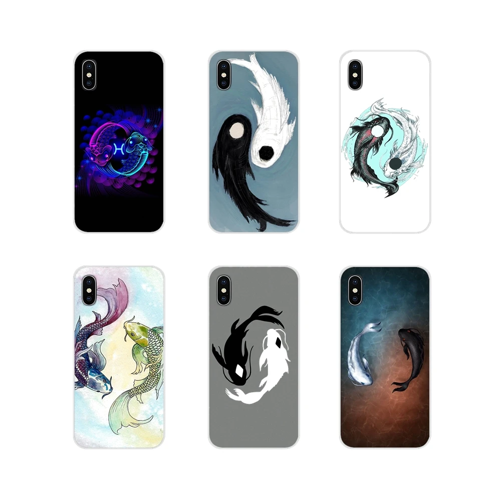 Аксессуары чехлы для телефонов Koi Yin Yang Fish Samsung A10 A30 A40 A50 A60 A70 M30 Galaxy Note 2 3 4 5 8 9 10