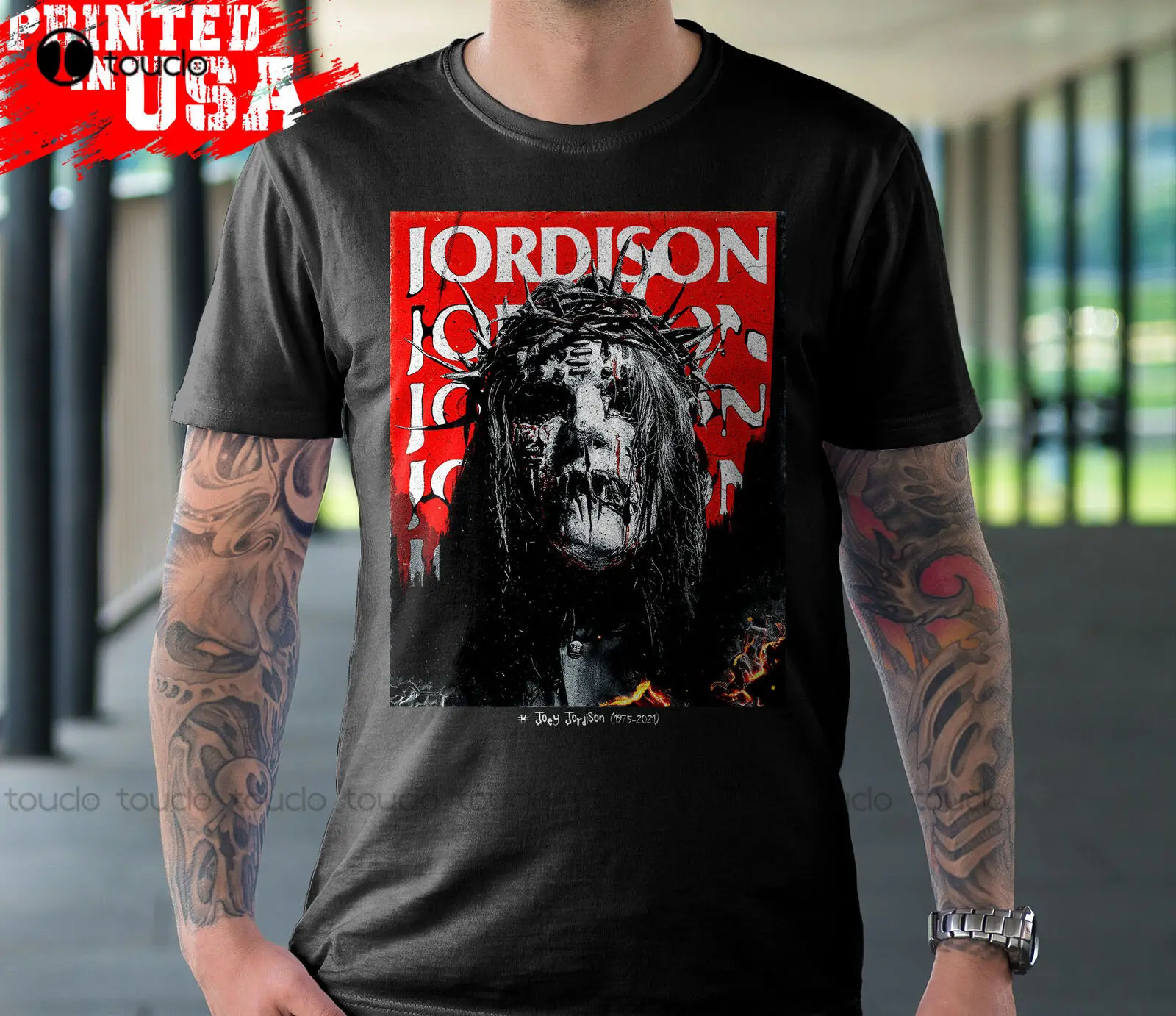 

New Joey-Jordison T-Shirt Rip 1975 2021 Rock Band Fan Gift Short Sleeve Tee Cotton Tee Shirt Unisex