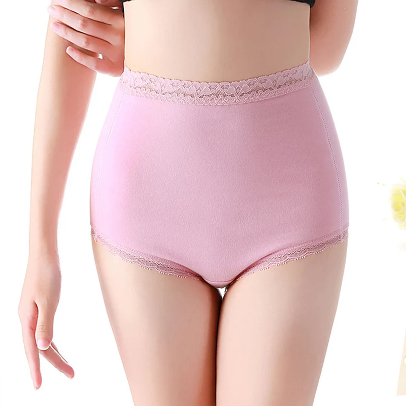 Plus Size Women Plus Fleece Panties Sexy Winter Thicken Keep Warm Panties High Fit Women's Cotton Briefs Large Size Plus Velvet