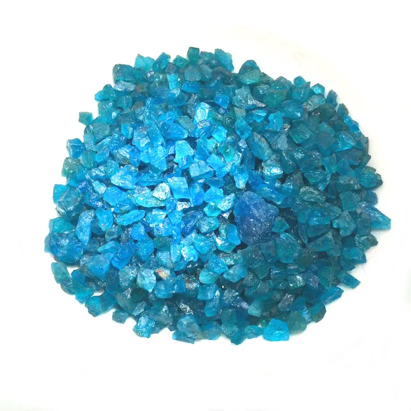 

100g Необработанные Природные Синий Апатит кварцевые образец кристаллического минерала упали камень бисер Свободные фосфорит драгоценный к...