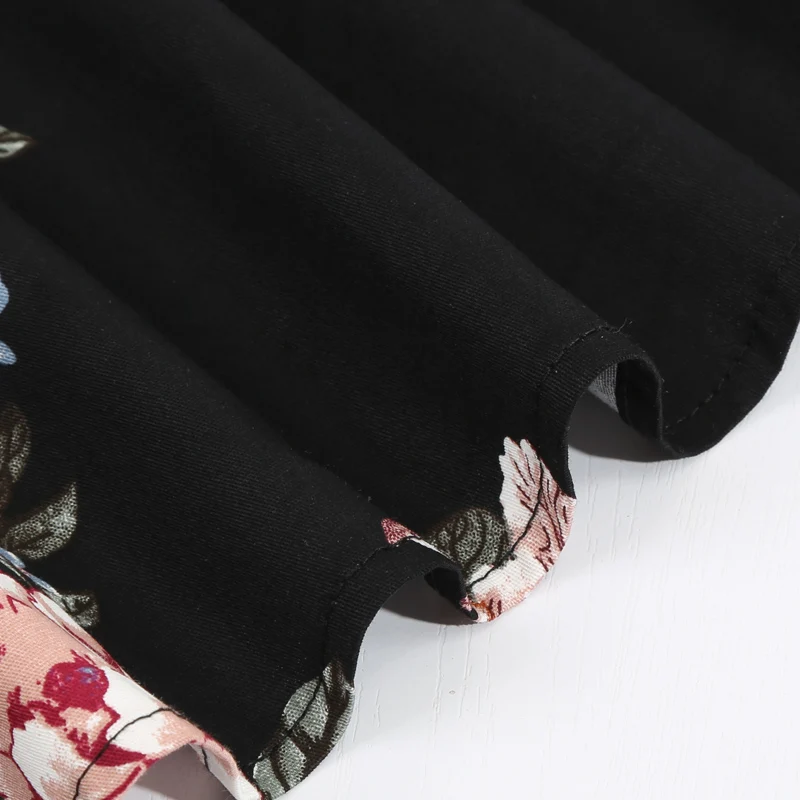 Женское винтажное платье с цветочным принтом элегантные вечерние