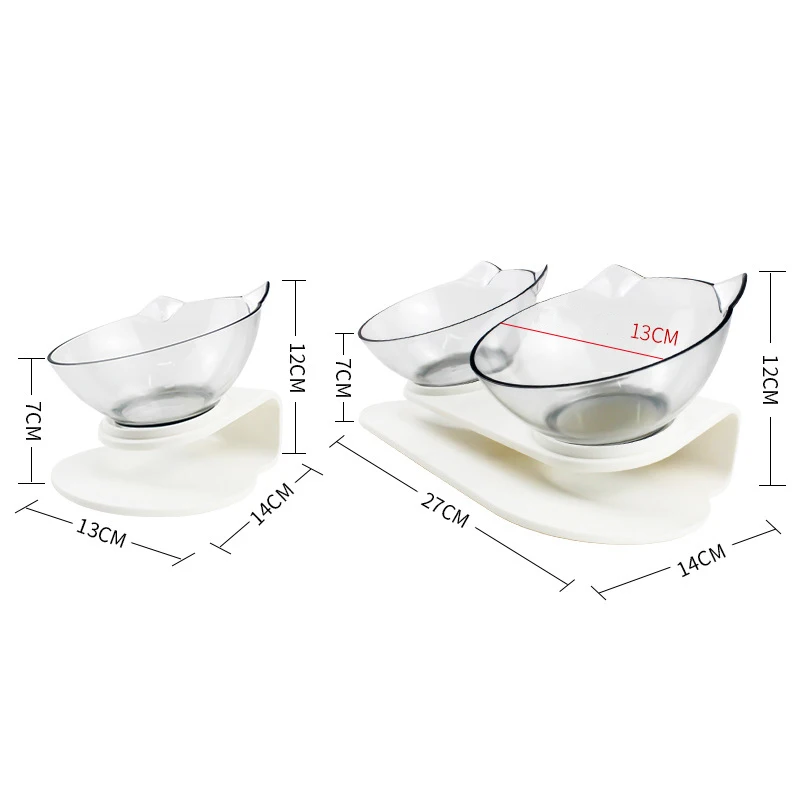 owl with HPet Cats Transparent Bolder Anti-slip Cat Food Dish Pet Feeder Water Bowl Perfect For And Small Dogs Supplies | Дом и сад