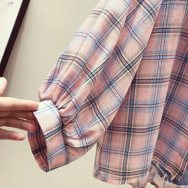 Рубашка женская с рукавом летучая мышь на пуговицах | Женская одежда