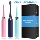 Ультра sonic Электрический детали стоматологического аппарата для снятия зубного камня отбеливающая дыма зуб жидкость для снятия Красители зубного камня щетка гигиена полости рта Sonic Зубная щётка очиститель уход за кожей