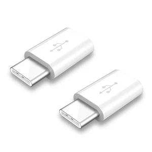 Переходник с Micro USB на USB Type-C для зарядного кабеля Huawei P9 P10 P20 LG G5 G6 Samsung S8 S9 Plus, 2 шт.