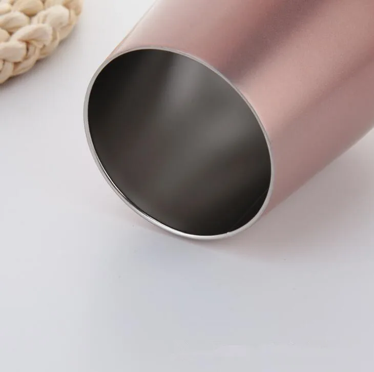 Verkauf Rose Gold 12 Unzen Tumbler Ei Tassen Edelstahl Doppel Wand Wein Gläser Bier Tee Kaffee Tasse Vakuum Isolierte Tassen Tasse Vaso