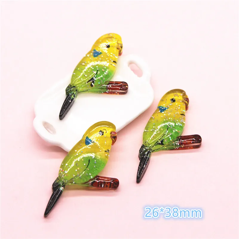 Милые Мультяшные животные кошки птицы рыбки единороги кабошон 10 шт.