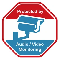 anpviz waterproof sunscreen home cctv video surveillance security camera audio alarm cctv sticker warning 5101520pcs pack