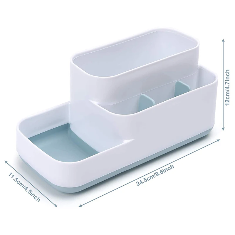 

Toothbrush Holder for Bathroom-3 Pcs of Bathroom Accessories Storage Organizer for Toothbrush,Hair Supplies and Beauty