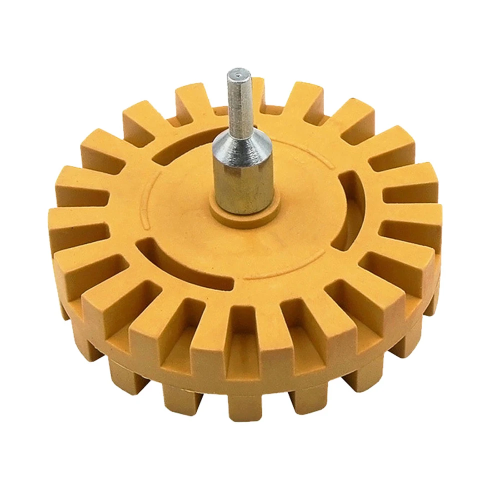 

4 Inch Practical Car Eraser Wheel Smooth Power Drill Adapter Decal Removal Paint Repair Rubber Effective Removal Pinstripe