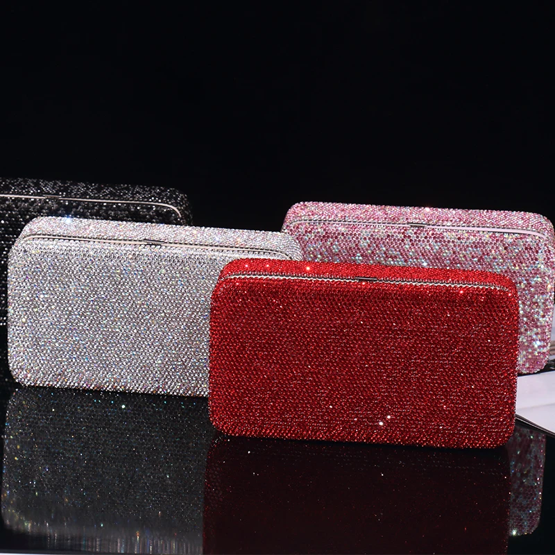 Шкатулка для ювелирных изделий с кристаллами коробка поделок сережек ожерелий