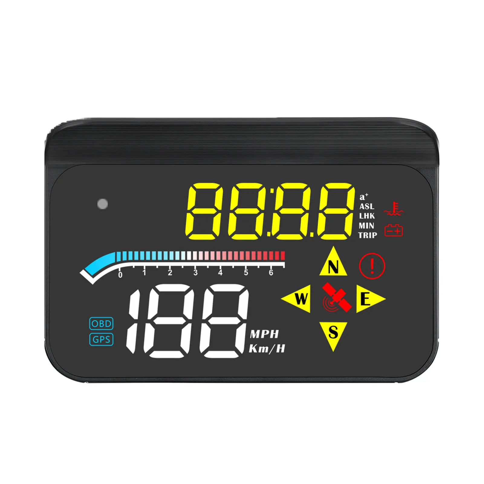 M17 умный GPS для автомобиля OBD 2 HUD HD на лобовое стекло Дисплей сигнализации Функция