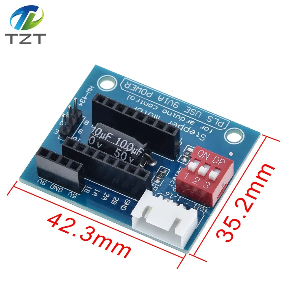 Плата расширения управления шаговым двигателем для 3D принтера TZT A4988