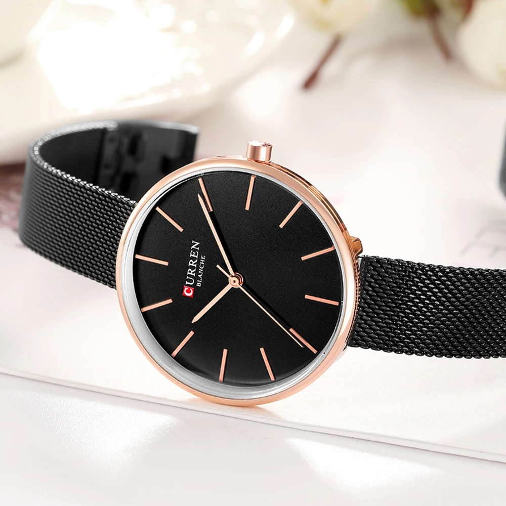 

CURREN Elegant Simple Women Watches Quartz Analog Stainless Steel Delicate Watch Ladies Luxury Wristwatch Clock 2021 Reloj Mujer