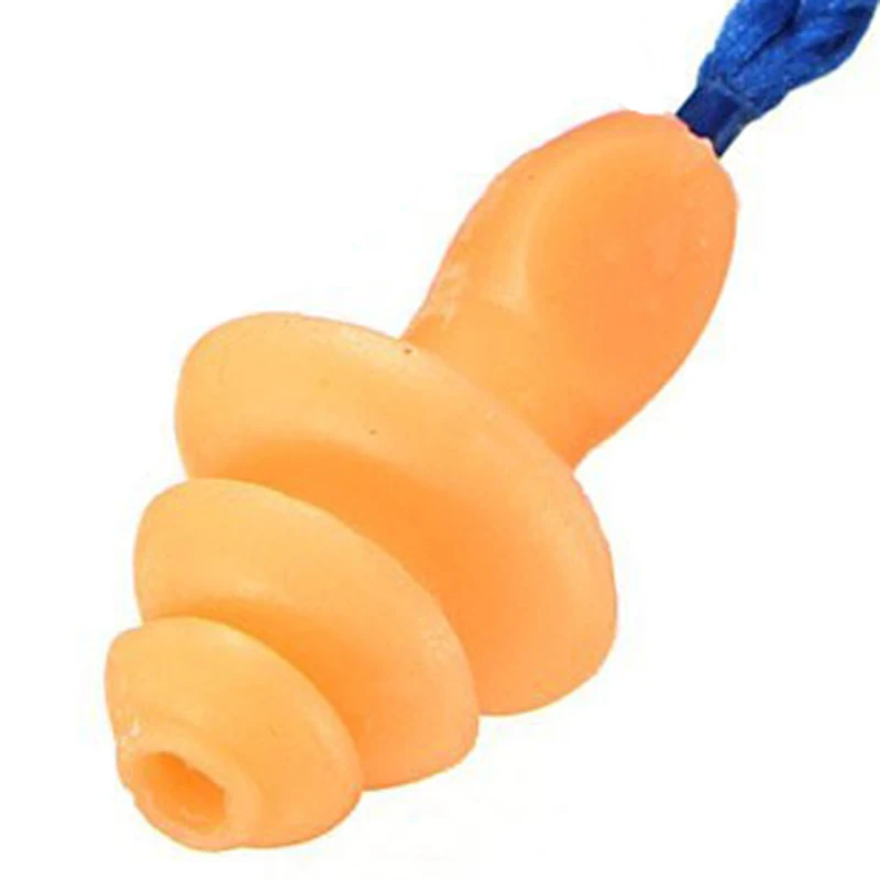 5PCS Authentic Soft Silicone Corded Ear Plugs Noise Reduction Christmas Tree Earplugs Protective Earmuffs SDFA88 | Красота и здоровье