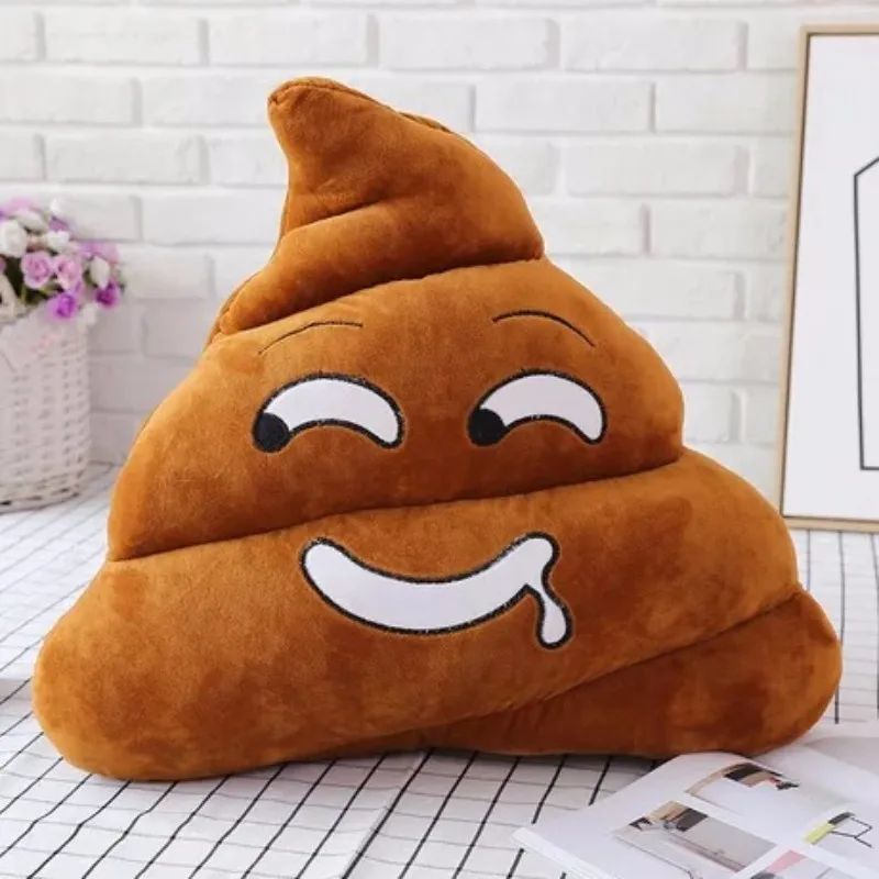 1PC Creative Super Poop Stuffed Plush Toy Funny Cute Face Expression Shit Doll for Children Kids Birthday Christmas Gifts Toy images - 6