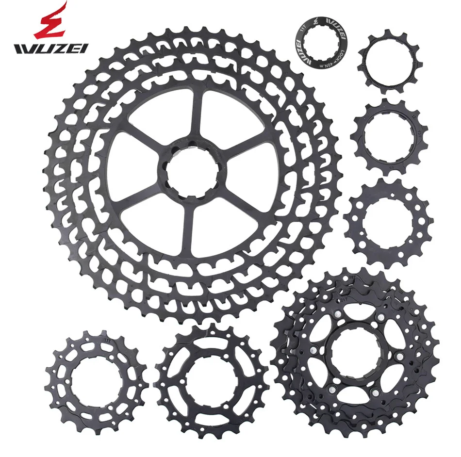 WUZEI MTB 12 Скоростей Freewheel 11-50T pinions 403g кассета Сверхлегкий ЧПУ колесо mmount запчасти для велосипеда