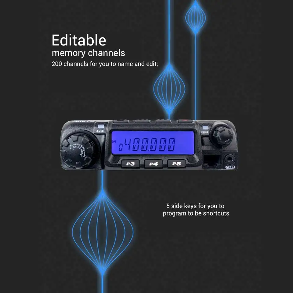 Retevis RT-9000D мобильный автомобильный радиоприемопередатчик VHF 66-88MHz(или UHF) 60W 200CH Scrambler Walkie Talkie+ динамик микрофон+ программный кабель