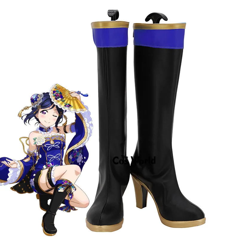 Love Live Sunshine Aqours Cheongsam Awaken Matsuura kanan Anime Customize Cosplay Обувь на высоком каблуке Сапоги