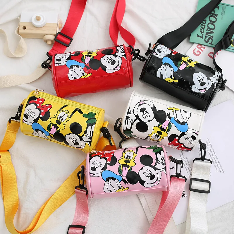 

Mickey Mouse Children's Messenger Bag Cartoon Bucket Bag Girl Shoulder Bag Sports Small Bag Cute TSUM Shoulder Bag Coin Bag