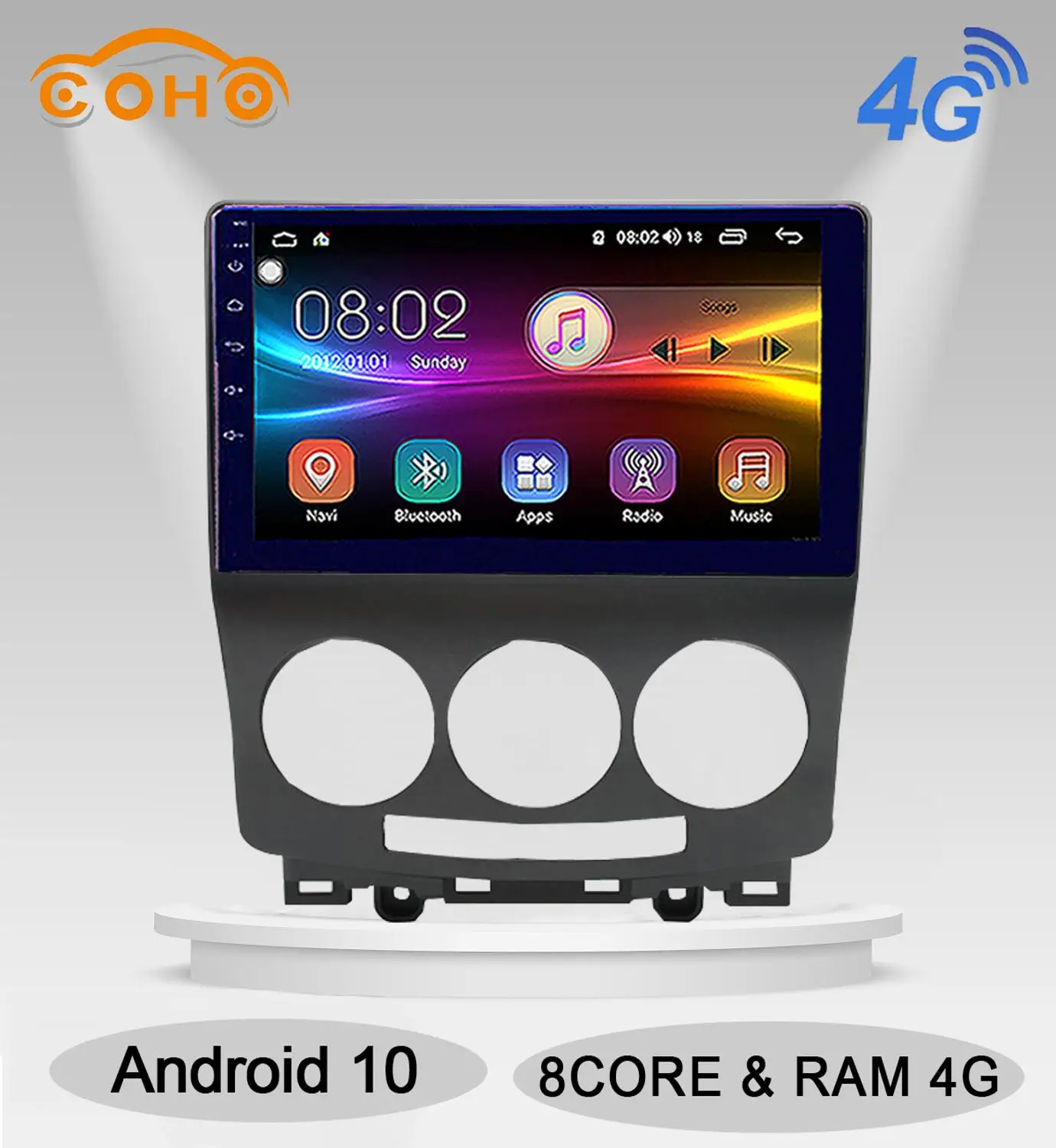 Android 10 0 8 ядерный 4 + 64G GPS Мультимедиа автомобильный dvd плеер на основе навигация