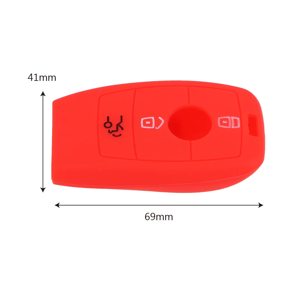 Чехол для ключа LEEPEE силиконовый чехол автомобиля 3 кнопки Mercedes Benz E300 E300L W213 E200 E200L E