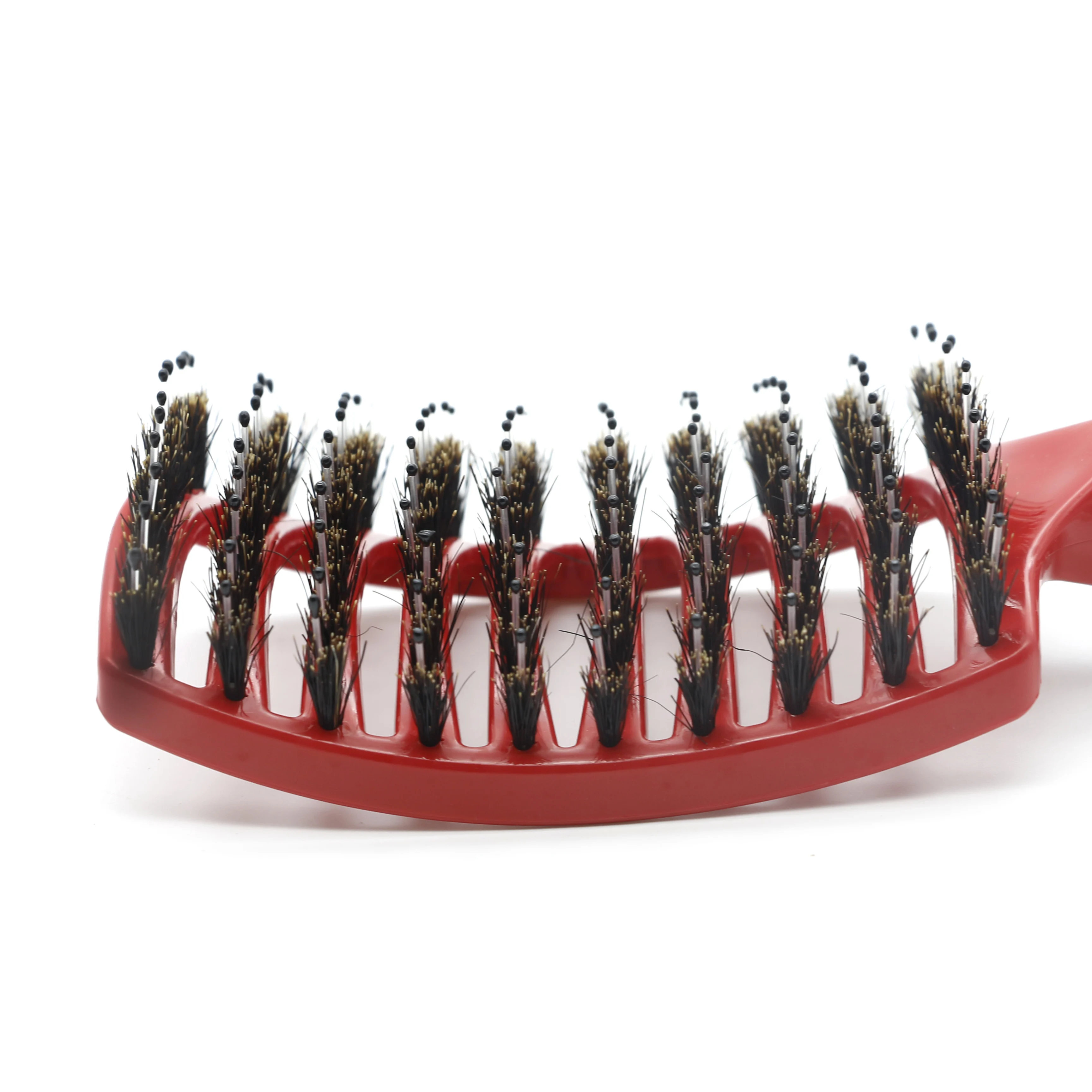 Mythus Pro щетка для волос с резиновой ручкой нейлоновые зубы Антистатические волосы