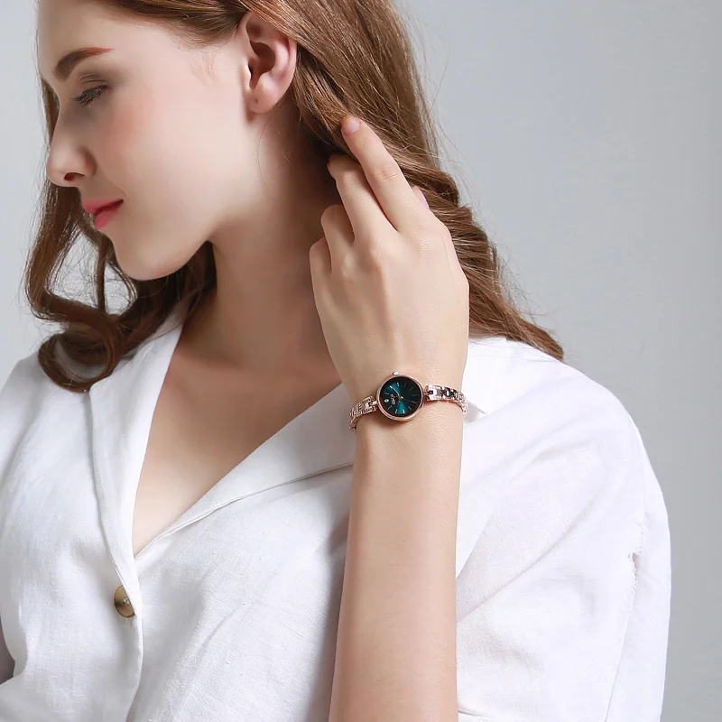 

Nobal Women Luxury Crystal Bling Rhinestone Jewelry Stainless Steel Bracelet Watch Lady Fashion Trendy Clock Girl Love Gold Time