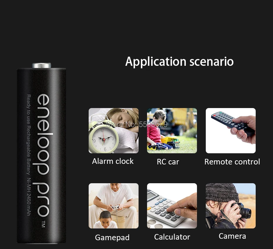 Аккумуляторные батареи Panasonic Eneloop Pro AA предварительно заряженные 12 шт./лот 2500 мАч 1