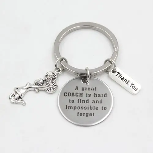 Stainless Steel Keyring Sport Trainer A Great-COACH Keychain Keyring Jewelry Trainer Coaches Gifts For men women images - 6