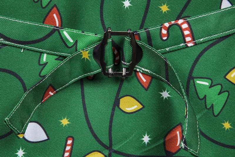 Зеленый Рождественский жилет мужской с принтом в виде маленьких лампочек