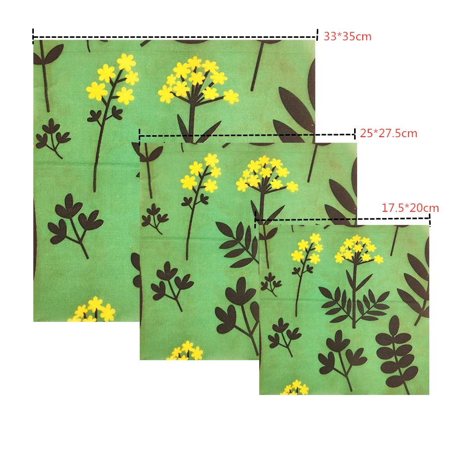 Многоразовая пищевая пленка из пчелиного воска s моющиеся мешки для хранения