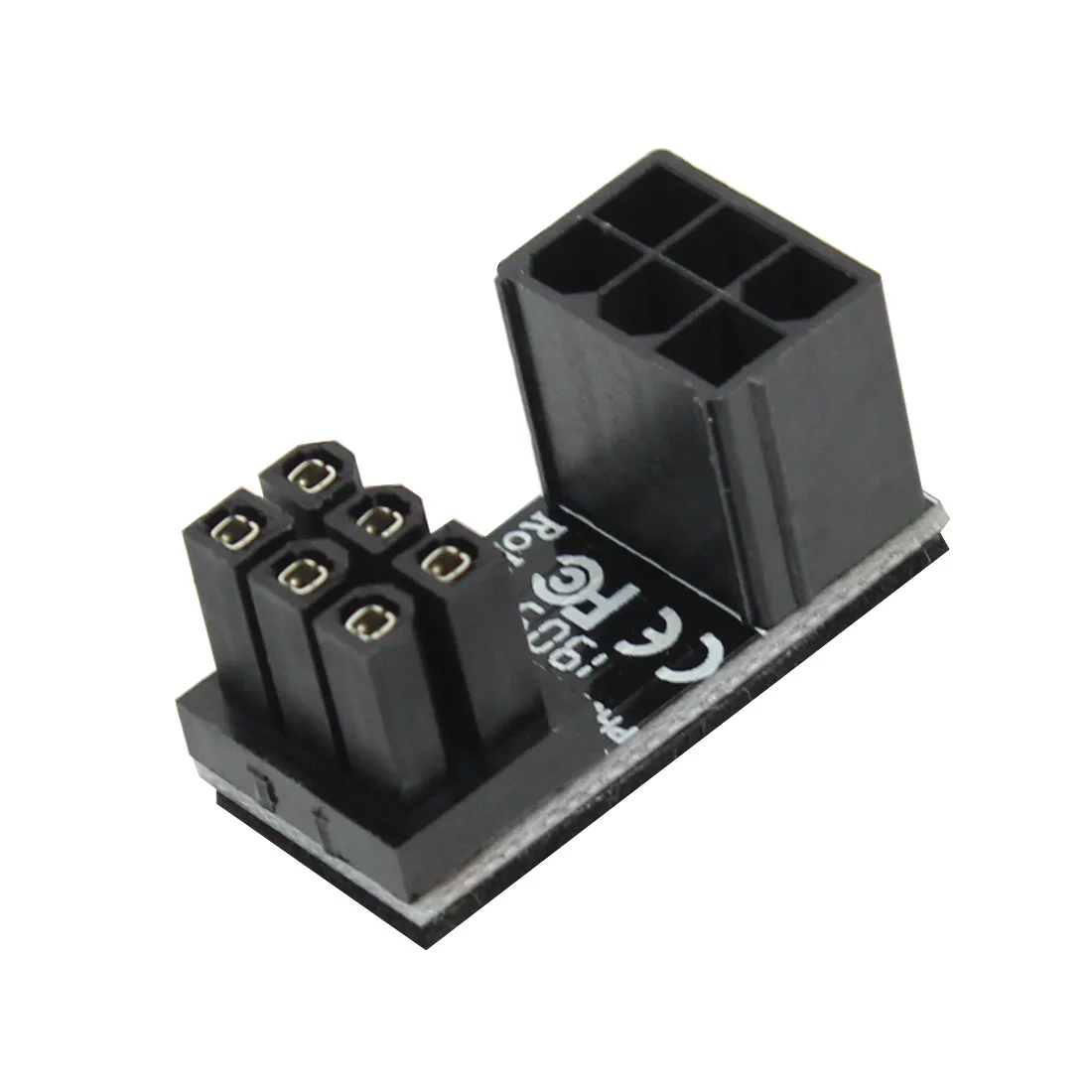 JEYI ATX 6pin/8pin Male 180 градусов угловой до 6pin/8Pin гнездовой адаптер питания для