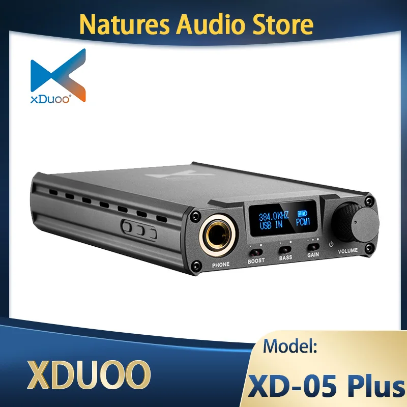 

XDUOO XD-05 Plus xd05plus high-power HIFI Portable DAC AK4493 chip Decoder Headphone Amplifier Replaceable Operational Amplifier