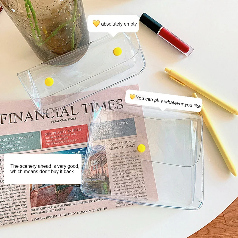 Ins кнопки для хранения косметики сумки Корейская версия Портативный пенал ручек