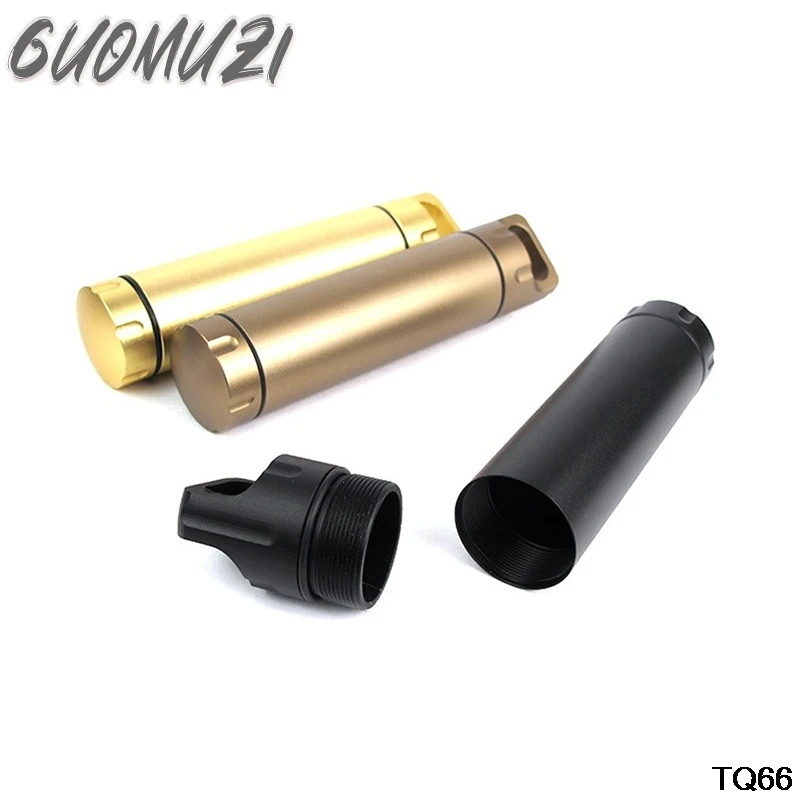 

Emergency Capsule Bottle Seal Capsule Bottle Outdoor Equipment Sealed Tank Aluminum Alloy Gold Waterproof Canister Container