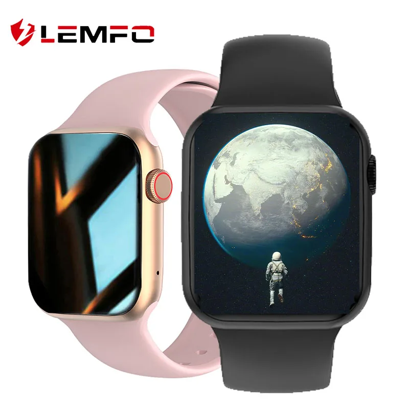 Смарт-часы LEMFO DT100 Plus для мужчин и женщин Iwo 13 Pro с Bluetooth функцией вызова монитором