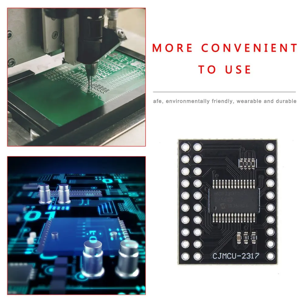 MCP23017 серийный Интерфейс модуль IIC I2C SPI двунаправленный 16 бит I/O расширитель штыри