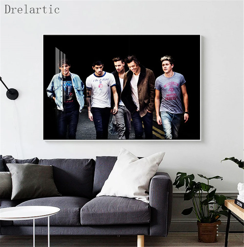 Индивидуальные холщовые постеры с принтом в одном направлении тканевые