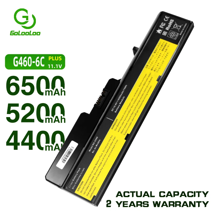 Golooloo 6Cell ноутбук аккумулятор для Lenovo IdeaPad Z370 B470 G460 G565 G570 G460A G460L G780 V360 V370 Z460 V470 Z465 Z465A