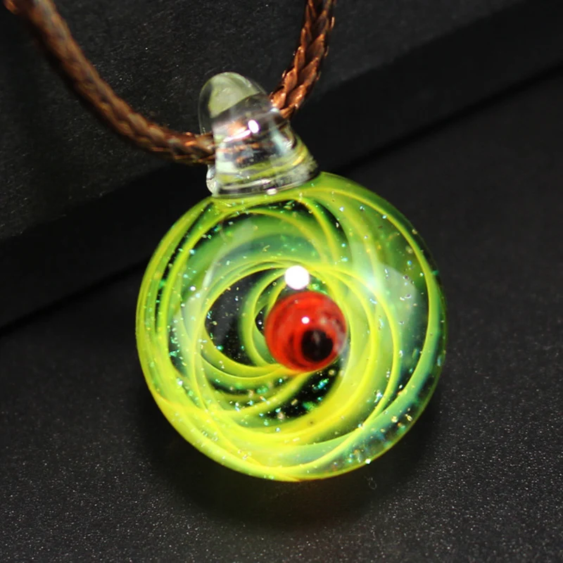 

Galaxy Pendant Necklace Universe Nebula Space Cosmos satellite Glass Ball necklace for Women Girl unique Birthday Christmas Gift