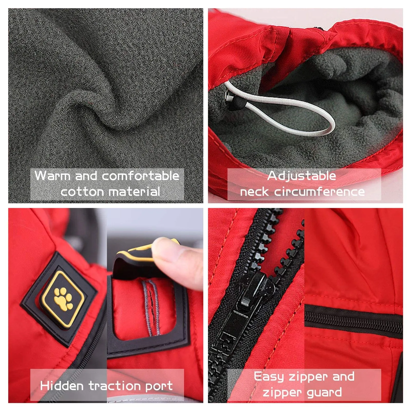 Одежда для собак водонепроницаемое пальто больших зимние теплые уличные куртки